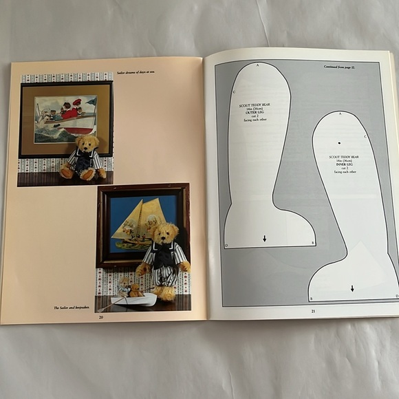 NWT Bearers of Memories Vol 2 Patterns Make Teddy Bears Scouts Baseball BOOK - Picture 15 of 17